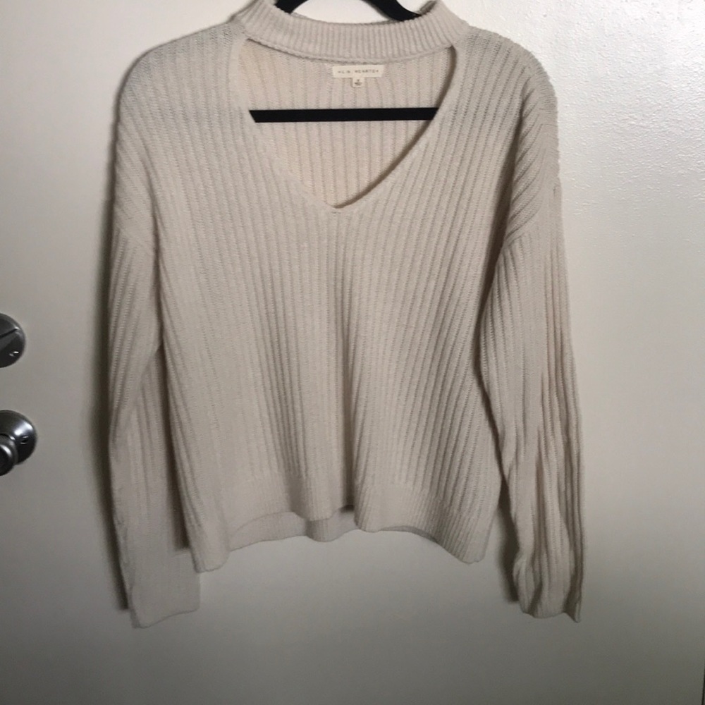 Pacsun LA Hearts cutout sweater